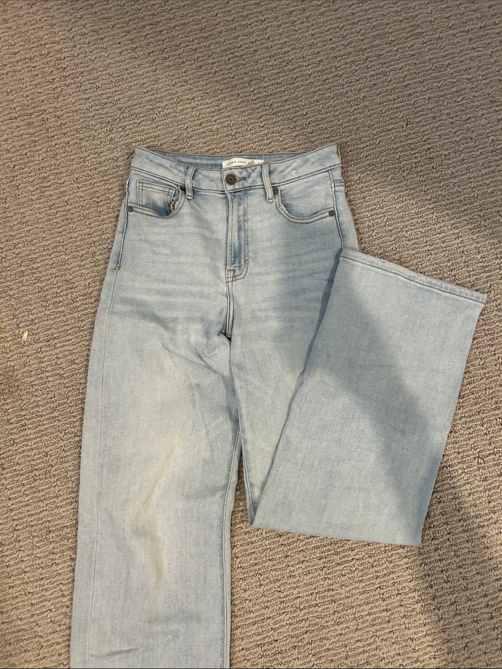 Altar'd State Light Blue Straight Leg Jeans